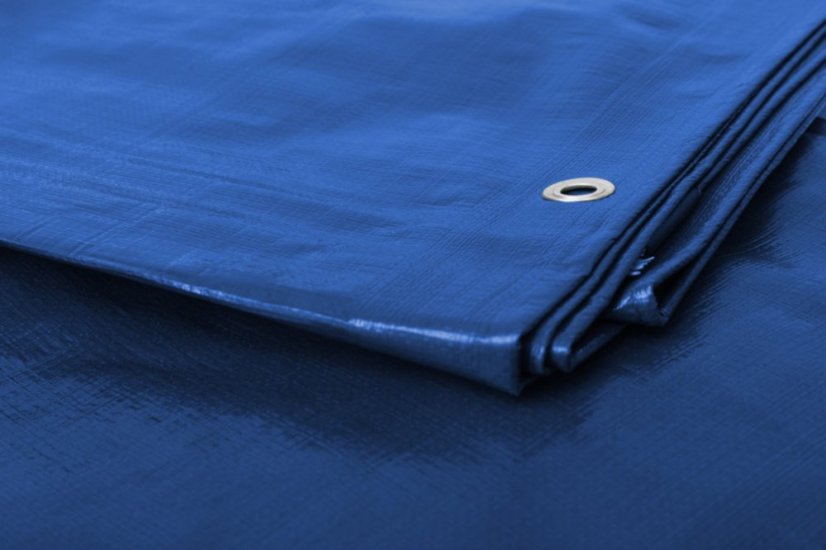 Bâche de protection 80 g bleue - Taille: 8 x 10 m