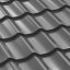 Plechová střešní krytina Classic Tile - Barva: RAL 7024 grafit, Rozměr: 1200 x 1200 mm