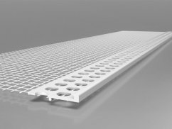 Profilo di finitura per intonaco UPO con rete in fibra di vetro