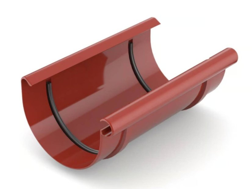 Koppelstuk voor PVC dakgoten 125 mm - Kleur: antraciet