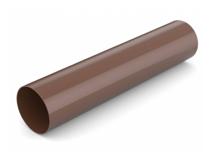 Bajante de PVC 63 mm - Color: marrón