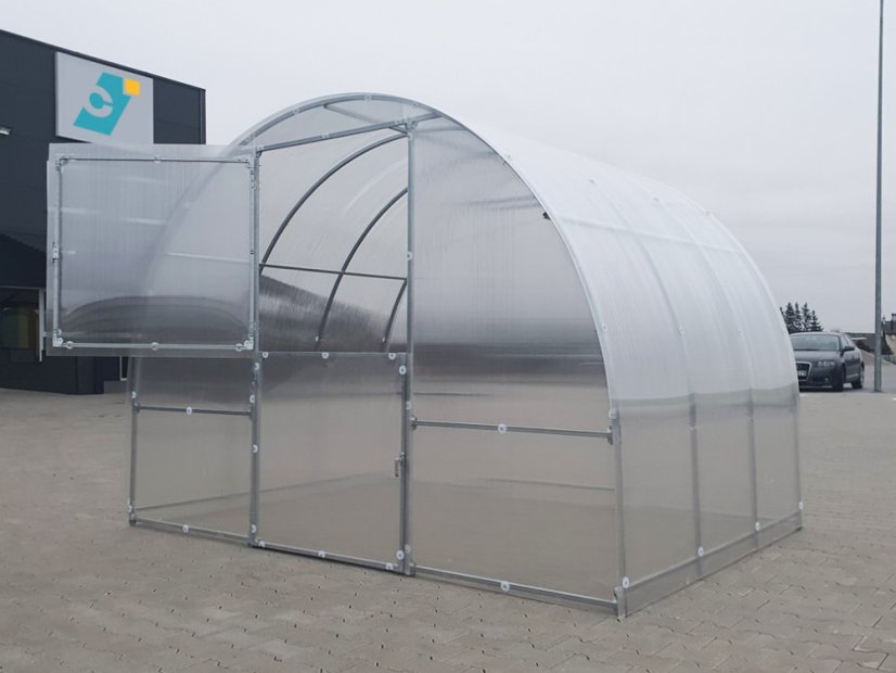 Záhradný skleník z polykarbonátu Easy - Varianta: 4 mm, Rozmer: 2 x 3 m