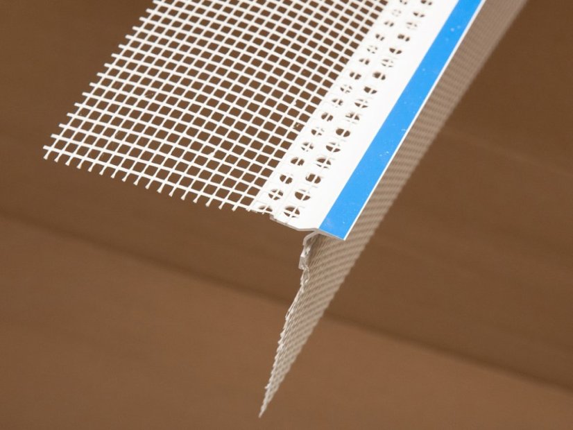 Okenní profil VLT s přiznanou okapnicí a tkaninou - Rozměr: 100 x 100 x 2000 mm