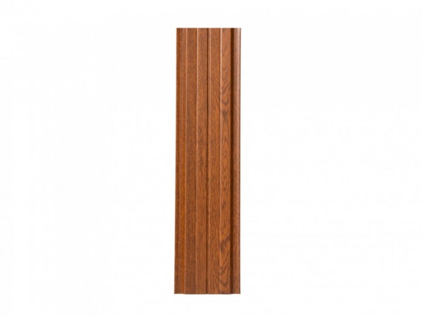 Plechová plotovka Unico rovná - Rozměr: 125 x 11,5 x 0,9 cm, Barva: zlatý dub