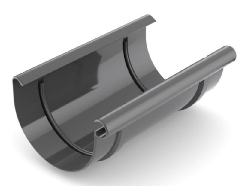 Plastová spojka žlabu PVC 150 mm - Barva: hnědá
