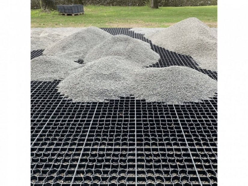 Rasengitter aus Kunststoff Covergrid 900 - Farbe: Schwarz