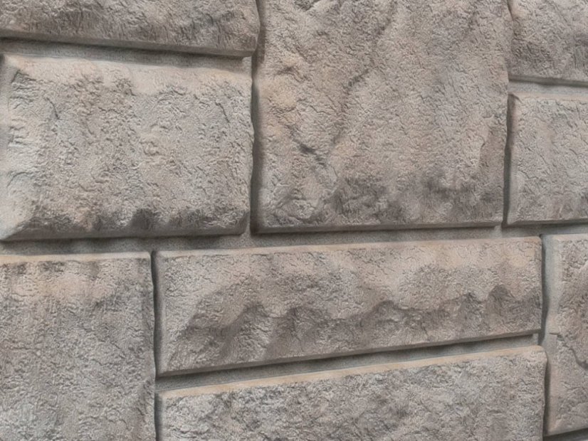 Fassadenverkleidung Cut Stone - Farbe: Smoke White