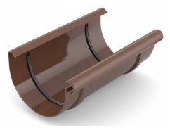 Plastová spojka žlabu PVC 150 mm