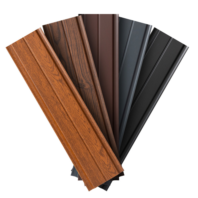 Metalen schuttingplank Spazio recht - Kleur: antraciet, Afmeting: 100 x 11,5 x 0,9 cm
