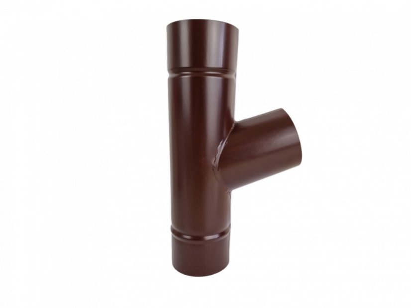 Culotte et embranchement simple en acier galvanisé laqué 100 mm - Couleur: RAL 7016 anthracite