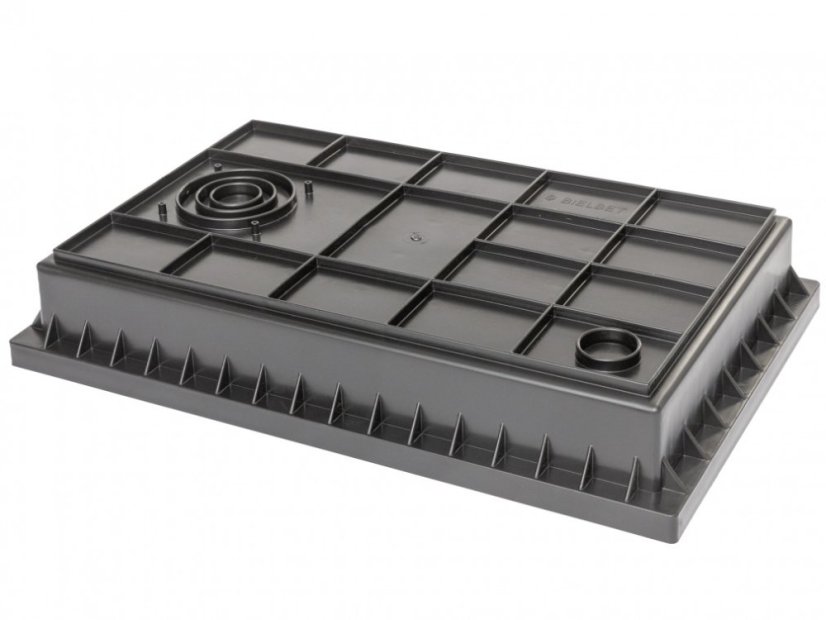 Mata wejściowa z ocynkowaną kratką - Rozmiar: 600 x 400 x 100 mm