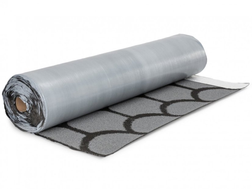 Tegola bituminosa autoadesiva in rotolo Rollshingle forma a coda di castoro | 1x5 m - Colore: rosso