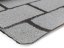 Selbstklebende Bitumen Dachschindel in der Rolle Rollshingle Rechteck | 1 × 5 m - Farbe: Grau
