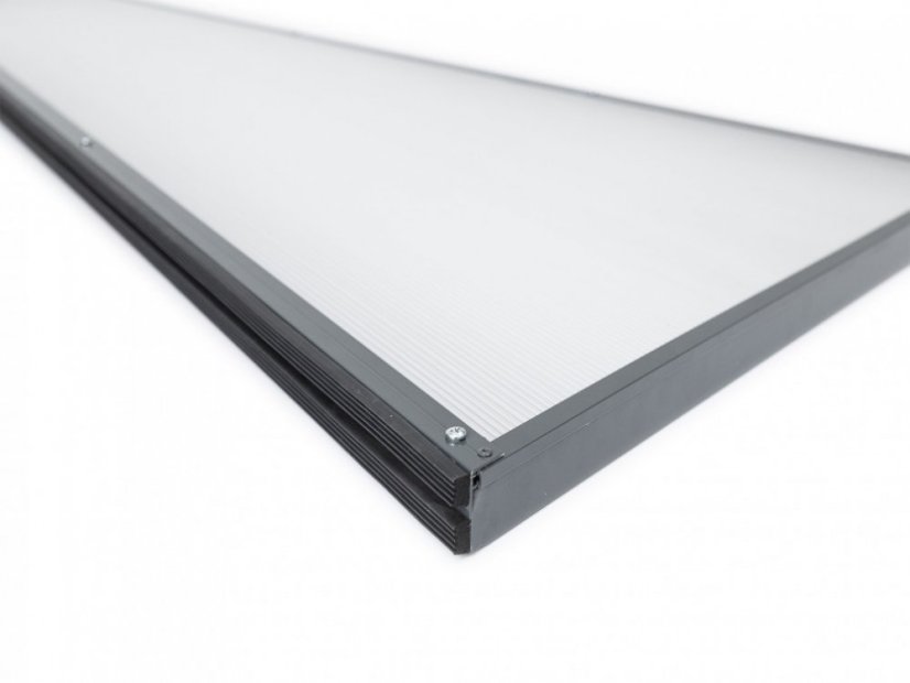 Seitenteil T-160 - Farbe: Hellgrau / Rauchig, Variante: Links
