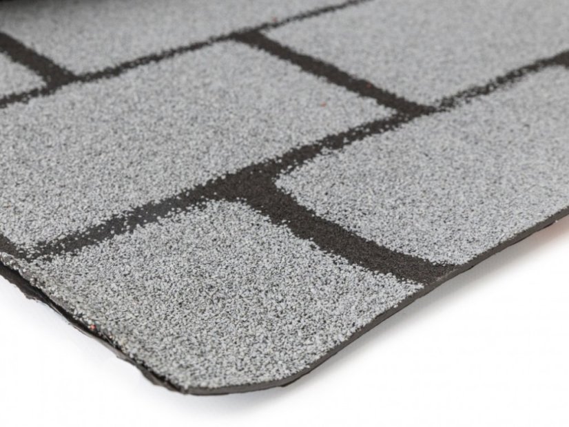 Selbstklebende Bitumen Dachschindel in der Rolle Rollshingle Rechteck | 1 × 5 m - Farbe: Grau