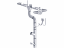 Cârlig zincat de jgheab 430/250 mm - Dimensiune: 430 / 250 mm