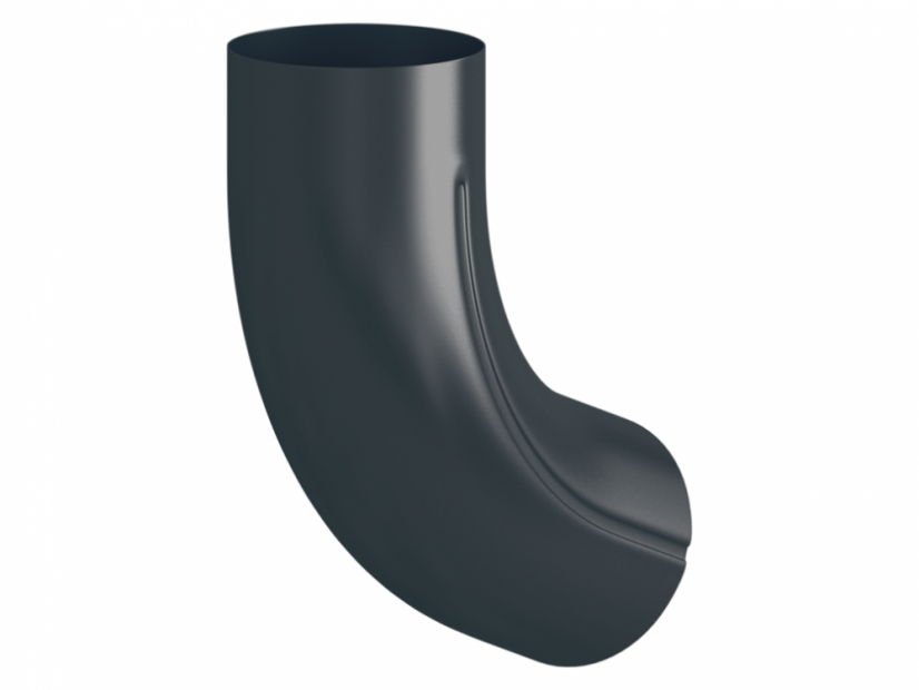 Farbiger Fallrohrbogen Stahl 72° 100 mm - Farbe: RAL 8017 Braun