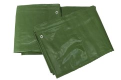 Abdeckplane extra stark mit Ösen 200 g grün
