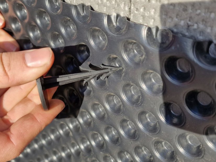 Kotwa do mocowania folii kubełkowej w polistyrenie - Rozmiar: 60 mm