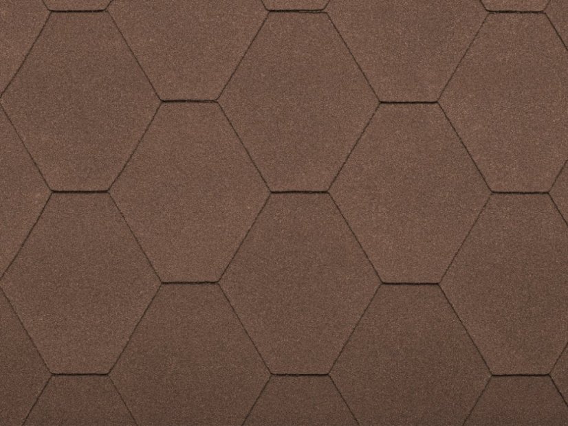 Bitumen dakshingel UNI Strong diamant - Kleur: rood