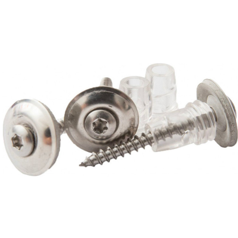 Vite in acciaio inox V2A con rondella distanziale - Dimensione: 4,5 x 45 mm, Imballaggio (pezzi): 20