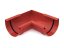 PVC hoek 100 mm - Kleur: rood, Variant: buiten