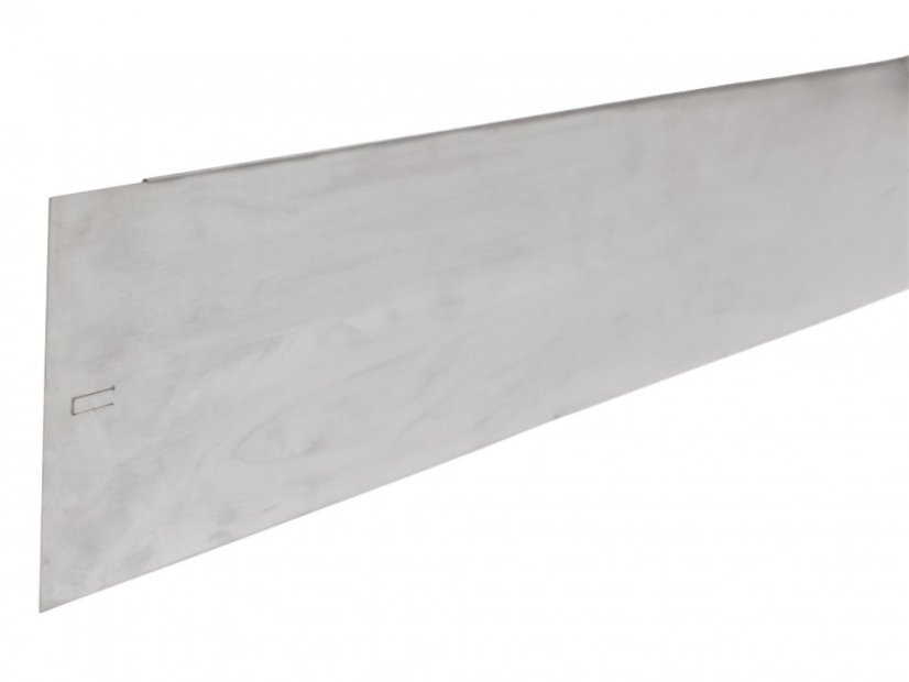 Obrzeże ogrodowe ze stali nierdzewnej - Rozmiar: 140 x 2000 x 0,5 mm