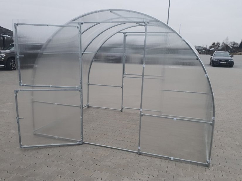 Záhradný skleník z polykarbonátu Easy - Varianta: 4 mm, Rozmer: 2 x 3 m