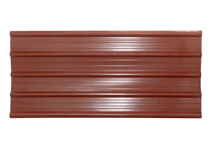 Lastra trapezoidale in PVC T25 terracotta