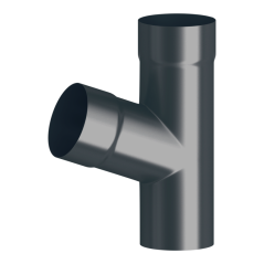 Farbiger Rohrabzweig Stahl 80 mm