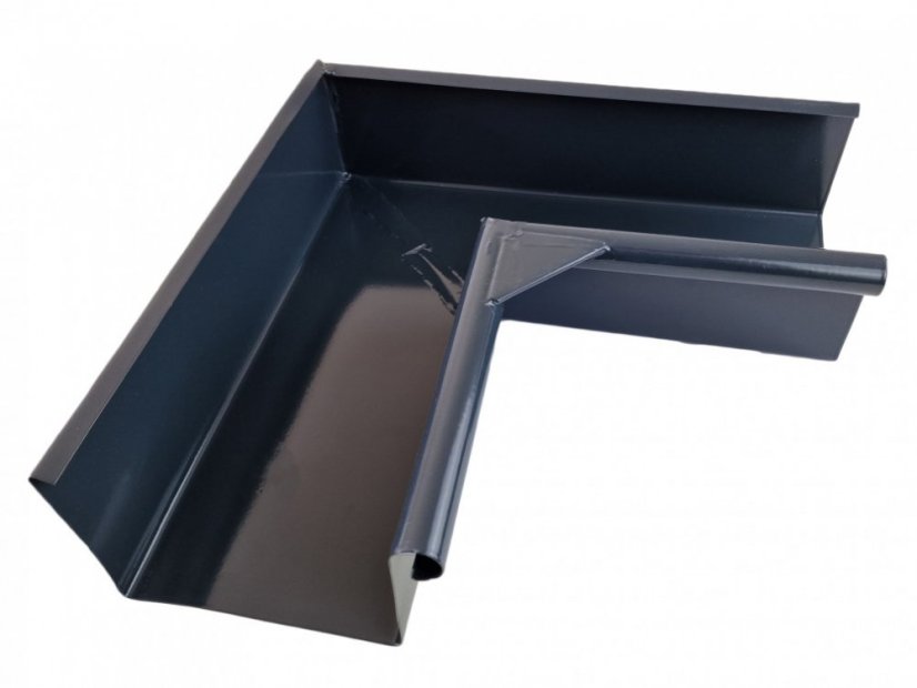 Canalón esquinero pintado SQUARE 120 mm - Variante: Exterior