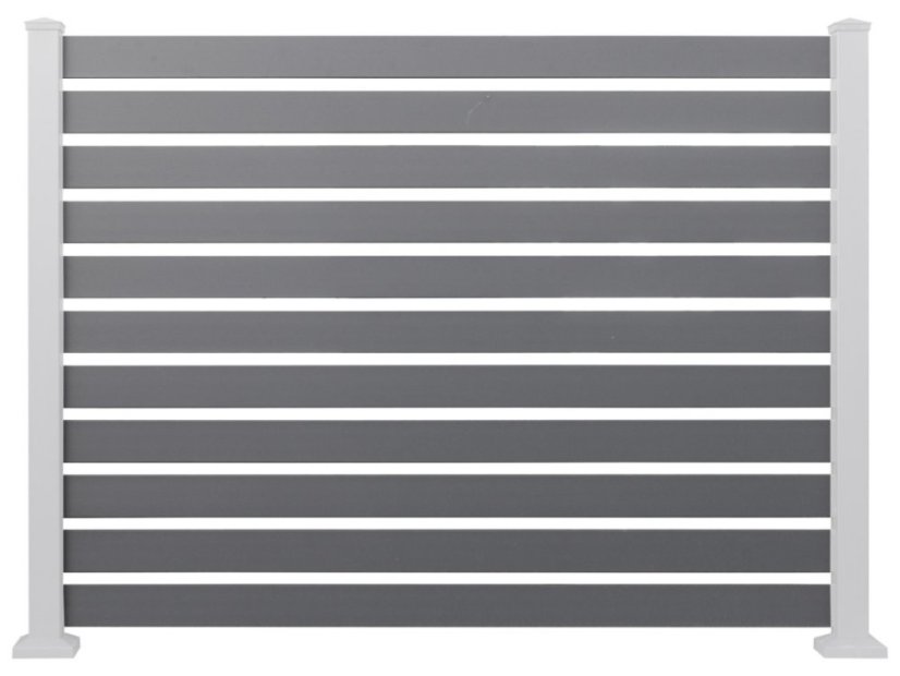 Plotový hliníkový diel štrbinový - Rozmer: 2000 x 1500 mm