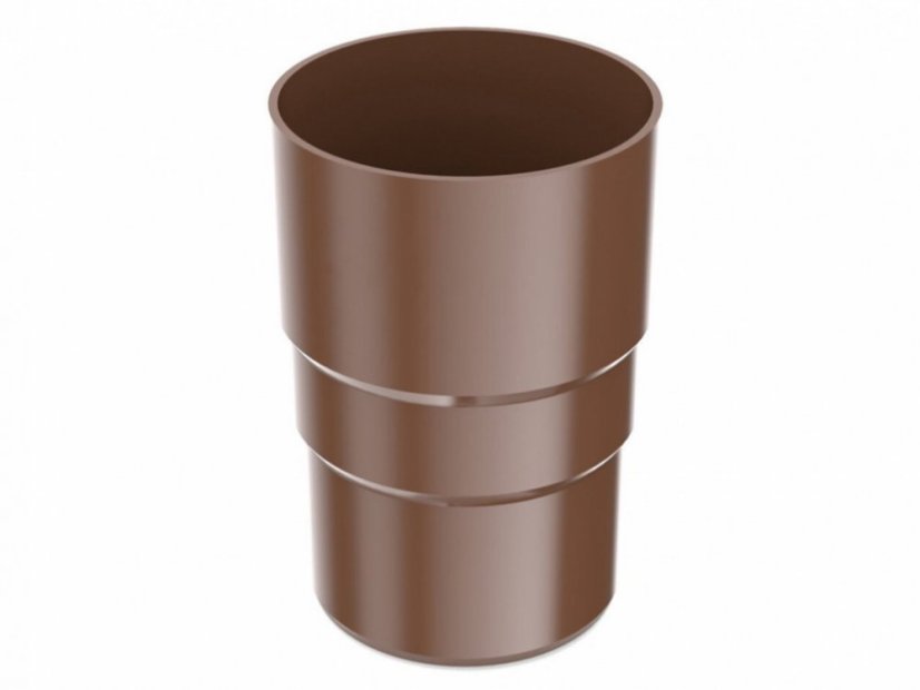 Raccord en PVC pour tube de descente 63 mm - Couleur: marron