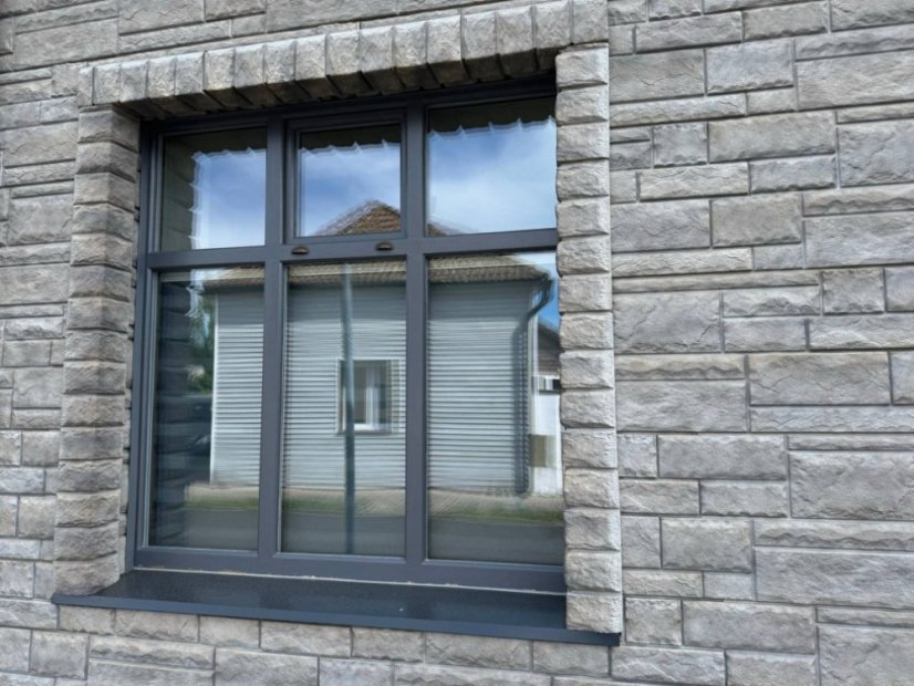 Fassadenverkleidung Cut Stone - Farbe: Smoke White