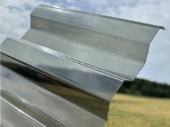 Polycarbonat Trapezplatte Anthrazit mit feiner Struktur
