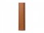 Plechová plotová doska "plotovka" Sicuro rovná - Rozmer: 80 x 11,5 x 1,8 cm, Farba: hnedá