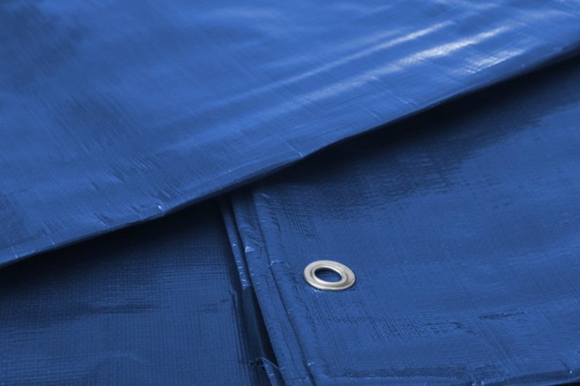 Bâche de protection 80 g bleue - Taille: 8 x 10 m