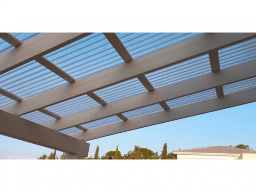 Vlnitá polykarbonátová doska číra WBH STRONG - Rozmer: 2000 x 1045 mm