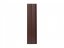 Plechová plotovka Spazio rovná - Rozměr: 125 x 11,5 x 0,9 cm, Barva: hnědá