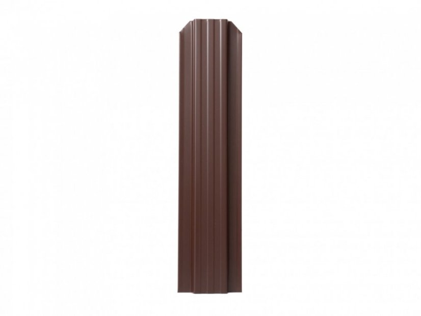 Plechová plotovka Sicuro oblá - Rozměr: 80 x 11,5 x 1,8 cm, Barva: hnědá