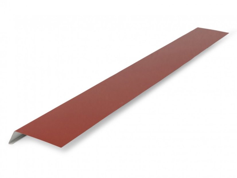 Bavette pour gouttière UNI - Couleur: RAL 3009 rouge, Taille: 0,45 x 1200 mm