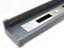 Aluminium schuttingpoort met lamellen - Afmeting: 1000 x 1500 mm