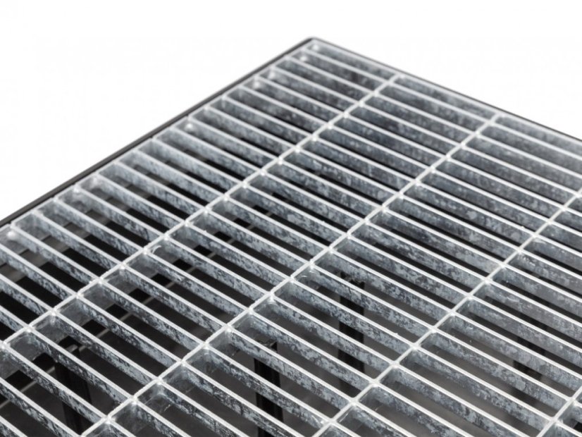 Mata wejściowa z ocynkowaną kratką - Rozmiar: 600 x 400 x 100 mm