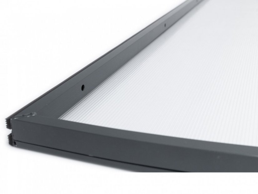 Seitenteil L-160 - Farbe: Anthrazit / Transparent, Variante: Links
