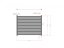 Przęsło aluminiowe szczelinowe - Rozmiar: 2000 x 1000 mm