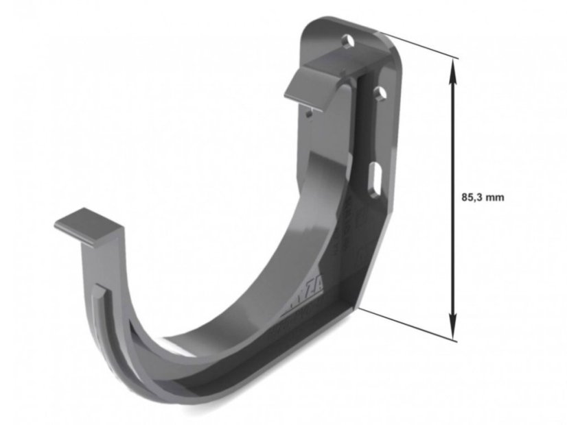 Cicogna in lamiera PVC 75 mm - Colore: bianco