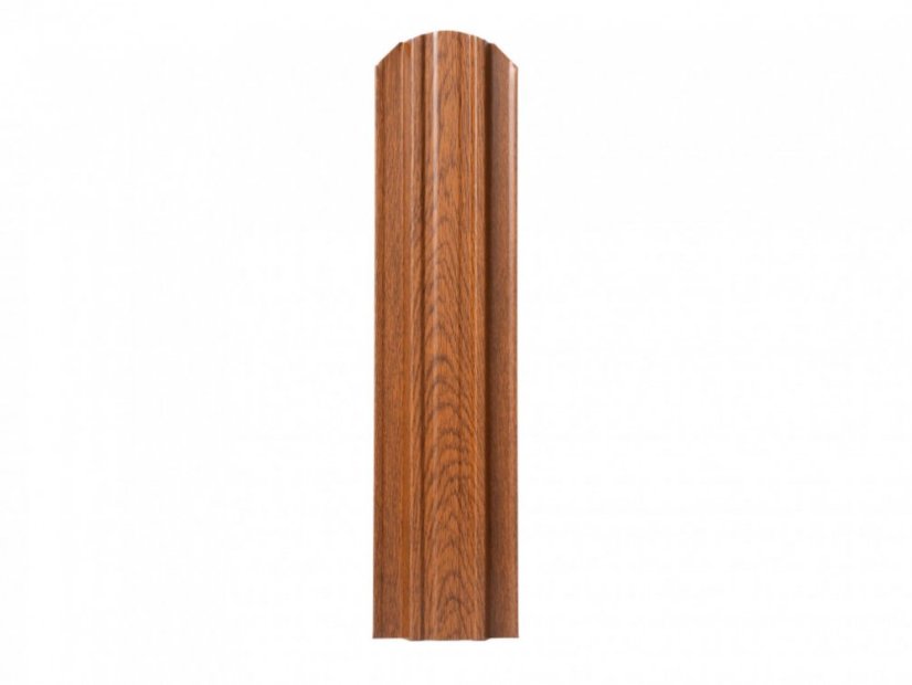 Plechová plotová doska "plotovka" Forte - Rozmer: 100 x 11,8 x 1,8 cm, Farba: orech