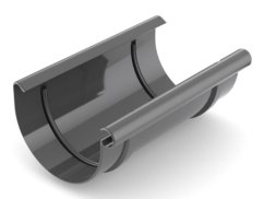 Plastová spojka žľabu PVC 100 mm