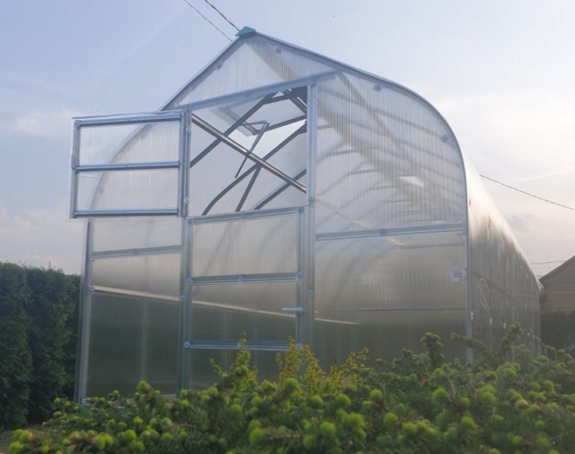 Zahradní skleník z polykarbonátu Standard - Varianta: 4 mm, Rozměr: 2 x 2,5 m