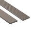 WPC Zaunlatten Brushed grau - Größe: 80 x 12 x 1500 mm